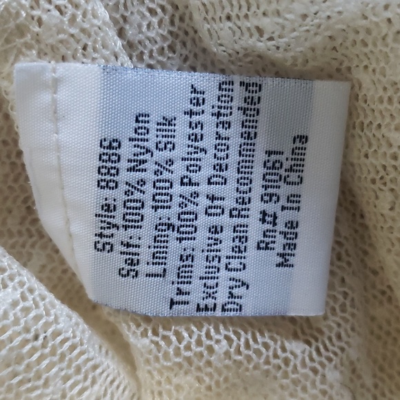 CT1631 Johnny Was Biya Ipsala Mesh Maxi Dress Small Floral Embroidered Ivory Boh - Picture 8 of 9